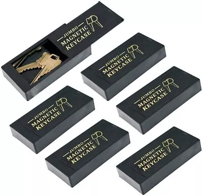 WYZworks LARGE MAGNETIC Hide A Key Cash Safe Holder Outdoor Compartment - 6pk • $24.99