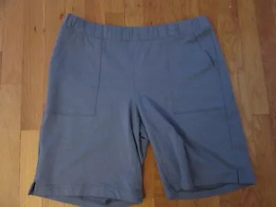 Nwot Womens J Jill Size Medium Petite Mp Slate Blue Shorts Pockets $69 Pure Jill • $18.99