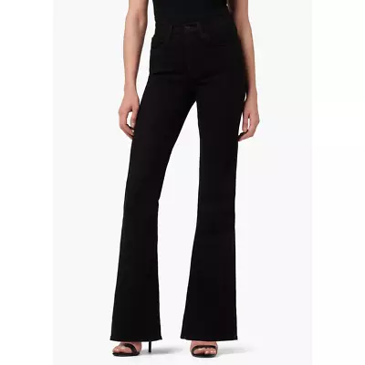 JOE'S JEANS Flawless The Molly High Rise Flare Jeans 28 Black Vertigo Wash NWOT • $64