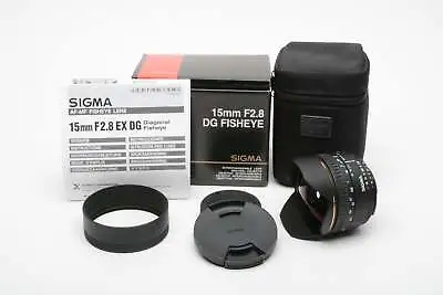 Sigma AF 15mm F2.8 DG Fisheye For Nikon AF Mount Case Caps Papers Mint • $223.15