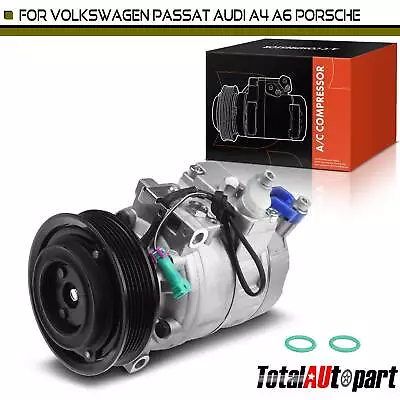 AC Compressor With Clutch For Audi A4 A6 Quattro Porsche 911 Volkswagen Passat • $137.99