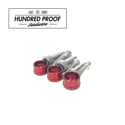 HUNDRED PROOF HARDWARE D15b D16 D16z6 Distributor Bolt Kit Honda Acura [Red] • $19.99