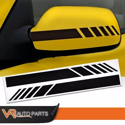 Car Rearview Mirror Cover Caps Carbon Fiber 5D Sticker Reflective Stripe Decal  • $4.23