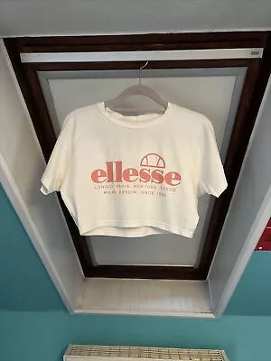 Size UK Small Women’s Ellesse City Series Cropped T Shirt VGC Branded Vintage • $3.73