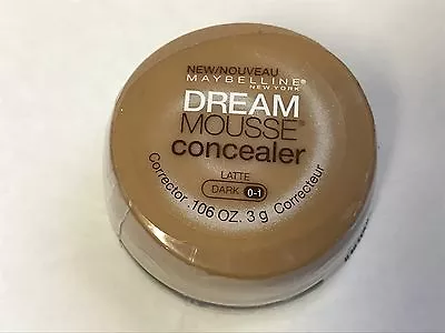 Maybelline New York Dream Mousse Concealer ~ Latte - Dark 0-1 .106 Oz. / 3 G • $37