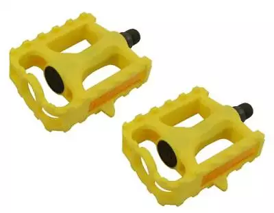 YELLOW Bicycle M.T.B Pedals 861 9/16  BMX Lowrider Mountain Bike Beach Cruiser. • $9.49