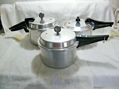 Vintage Collectible MIRRO 4qt Aluminum Pressure Cookers-USA Made-Farm-Home-Cabin • $44.95