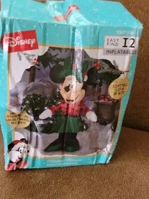 NIB Gemmy Disney Minnie Mouse Chrismas 3.5 Ft Inflatable 2022 • $48