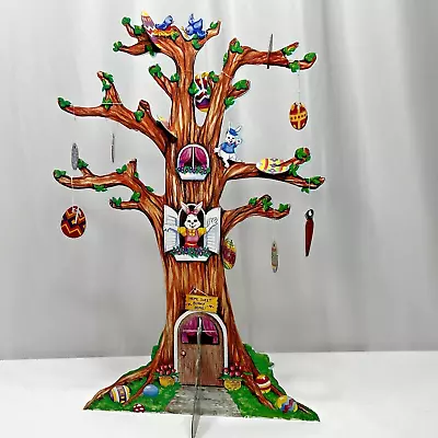 Easter Decoration Vintage 18  Cardboard Tree With Egg Ornaments Signed BRIGITTE • $24.99