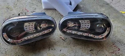 1999-2006 Volkswagen Golf/GTI MK4 LED Strip Projector Headlights Lamps • $75