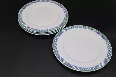 Set Of 4 Villeroy & Boch Castell Switch 3 10-3/4  Dinner Plates-germany • $99.99
