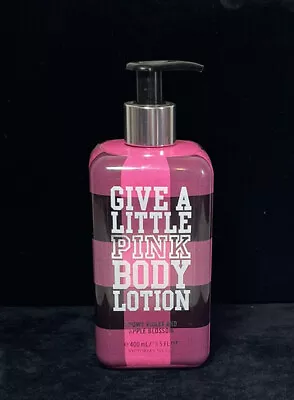 Victoria's Secret GIVE A LITTLE PINK Body Lotion Violet & Apple Blossom 13.5 Oz • $15