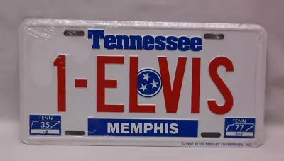 Elvis Tennessee License Plate New Sealed 1-Elvis • $12.50