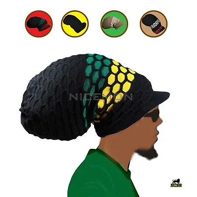 Jumbo Rasta Hat Cap Rastafari Roots Reggae Peak Crown Super Tall Marley XL/XXL • $24.99