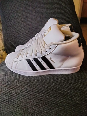 £27.94 • Buy Adidas Shoes Kids 7/W8.5  Pro Model J Mid Shell Toe Sneakers Run DMC FV5724