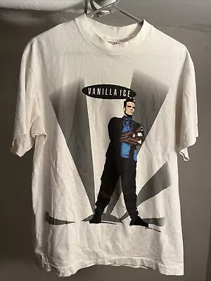 Vintage HTF Rare 1990 Vanilla Ice T-shirt Shirt L 90s • $130