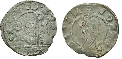 1625-1629 ITALY VENICE Soldo 12 Bagattini SAINT MARK/Doge And Lion #5 • $24.99