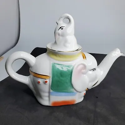 Vintage China Miniature White Elephant Tea Pot • $15.40