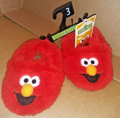 Sesame Street ELMO RED Toddler/Boys/Girls Slippers Size 3 • $10.50