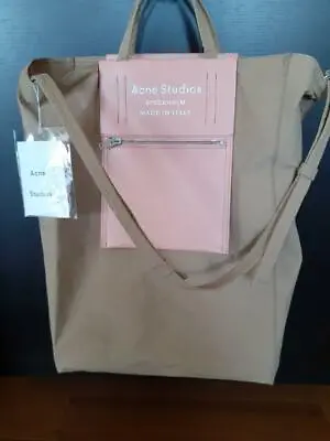 ACNE STUDIOS Baker Out Women's Tote Bag Brown X Pink NEW • $442.39
