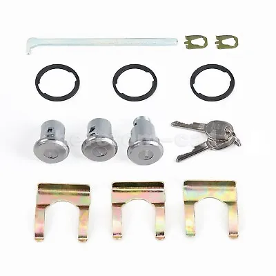 Camaro Chevelle Nova GTO Cutlass Lock Set Door Trunk Key Kit Oval H Groove • $38.47