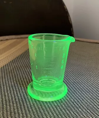 Uranium Glass Measure  • $35