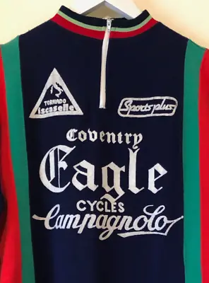 £75 • Buy Vintage Coventry Eagle Campagnolo Cycling Jersey, 1980s, Excellent