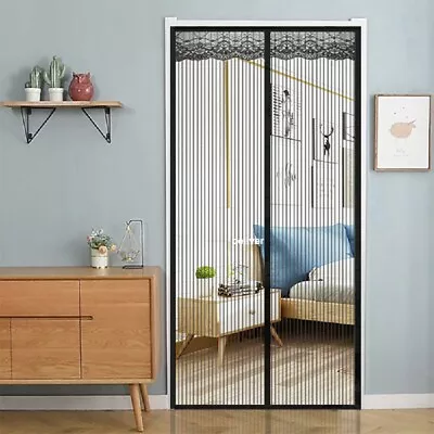 £22.79 • Buy Magnetic Magic Glue Door Net Screen Bug Mosquito Fly Insect Curtain Mesh Guard