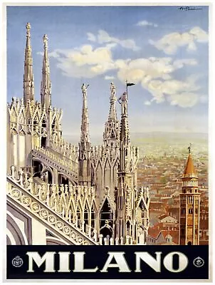 7593.Decoration Poster.Home Room Wall Art Design Print.Milano Vacation.Italy • $53
