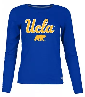 UCLA Script Over Cali Bear Women's Essential Long Sleeve  Royal • $20.95