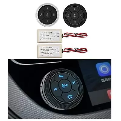 Universal Wireless Bluetooth Media Button 7 Key Stereo For IPhone IOS Car • £13.78