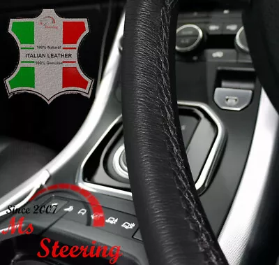 For Dodge Magnum 05-08 Black Leather Steering Wheel Cover Black Stit • $48.96