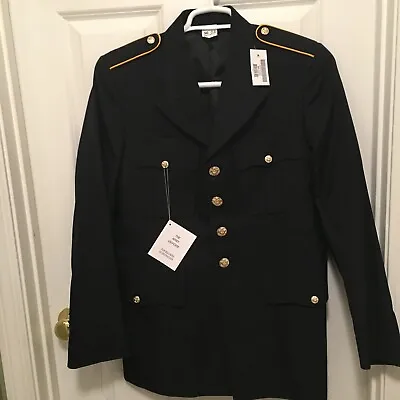 US Army Men’s Military Service Dress Blue Uniform Jacket Coat Size 38R • $9.99