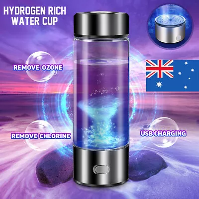 420mL Hydrogen-rich Generator Water Maker Cup Bottle Ionizer Maker Water Bottle • $39.99
