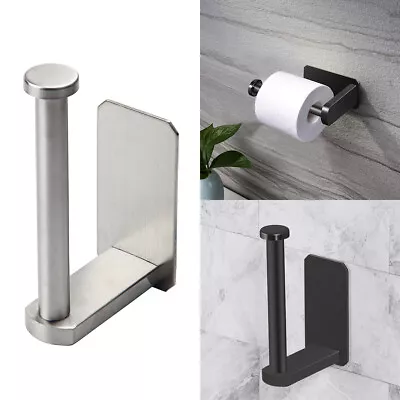 Self-Adhesive Toilet Paper Roll Holder Wall Mounted Without Drilling Bathroom • $11.99