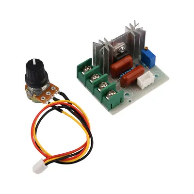AC50-220V 2000W Voltage Regulator Module Motor Speed Controller Light Dimmer DIY • £6.19