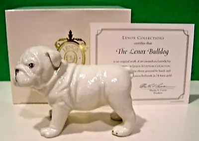 LENOX BULLDOG PUPPY Dog Sculpture -- Mack Truck --- NEW In BOX With COA  • $29.95