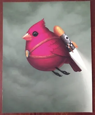  Fat Rocketbird  Art Print By Mike Mitchell 2020 Variant Edition • $79