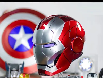 1:1 NEW Iron Man MK5 Helmet  English Voice-controlled Wearable Mask Kid Gift • $297