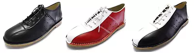 £64.99 • Buy Ikon Original Mens Leather Marriot Mod 60S Style Bowling Shoes In 3 Colours