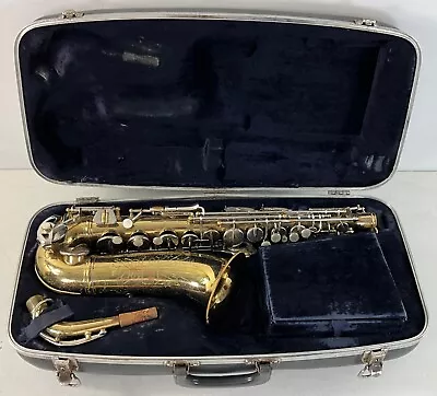 Vintage Conn Alto Saxophone In Case Needs TLC • $28.79