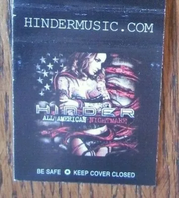 Girlie: Hinder All American Nightmare Rock Album Matchbook Matchcover -e12 • $5.93