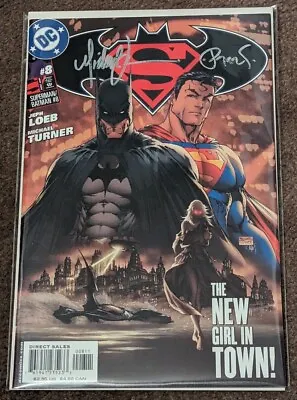 Superman Batman 8 Aspen Comics COA Signed Michael Turner & Peter Steigerwald • $99.99