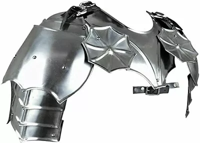 Medieval Steel LARP Warrior Gothic Pair Of Pauldrons Armor Shoulder Replica • $206.89