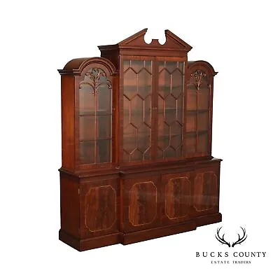 Sutton Coll. Chippendale Style Mahogany Breakfront Bookcase By Century Furniture • $4295