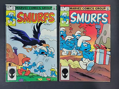 Smurfs #2 3 Marvel Comics Lot 1982 Cartoon Volume 1 • £8.07