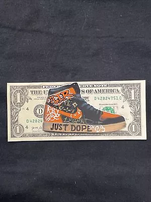 Air Jordan 1 NIKE Street Edition 1 Dollar Bill Painting  Graffiti Art Street Art • $90