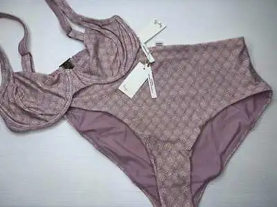 New With Tags Tigerlily Ladies Laramie Damask Lavender Bikini Set Size S - M • $89.95