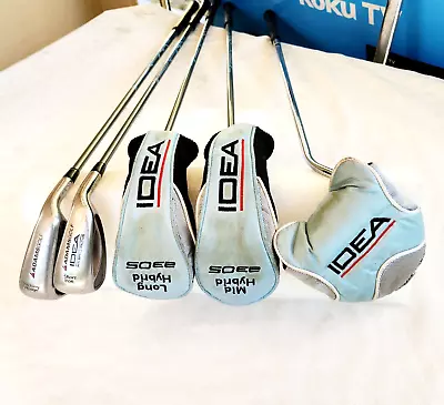 $125 • Buy Adams Golf Idea A30S Ladies Hybrid Set, Putter, Long Mid Short + PW Grafalloy RH