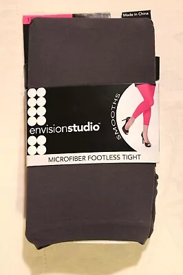 Envision Studio Microfiber Footless Tights Size Large Color Excalibur NWT • £6.65